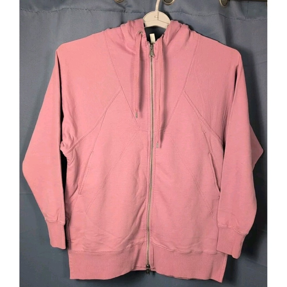 Free People FP Movement Higher Goals Hoodie Womens XS Pink Full Zip‎ Athleisure